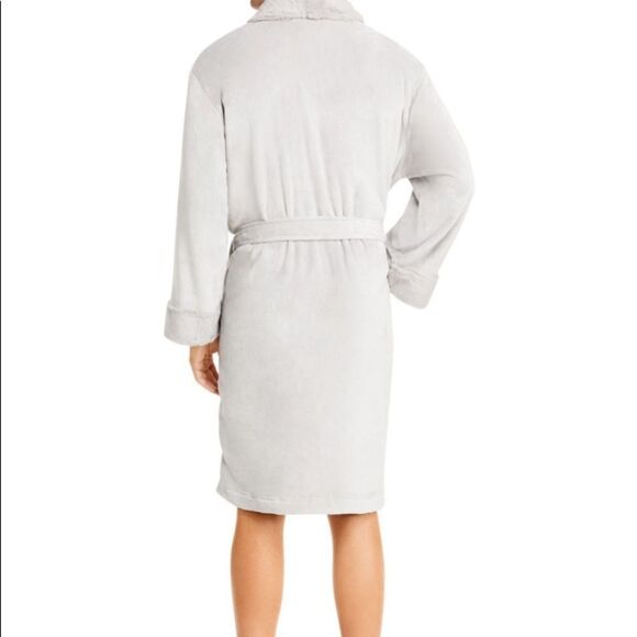 HUDSON PARK COLLECTION
Faux Fur Robe. Color:Grey - Picture 2 of 3